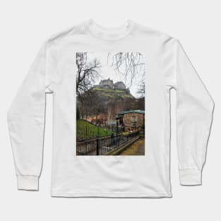 Edinburgh Castle (from Princes Street) - Scottland Long Sleeve T-Shirt